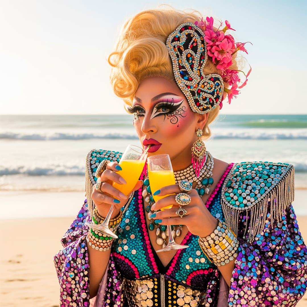 Hop-On, Hop-Off: Drag Show Brunch, Unlimited Mimosas & Beach Party Experience - Image 3
